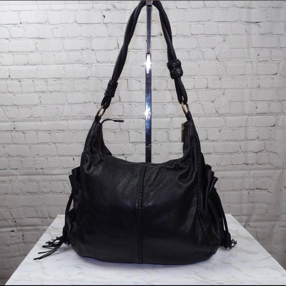 HOBO Handbags - HOBO Black Leather Hobo Shoulder Bag